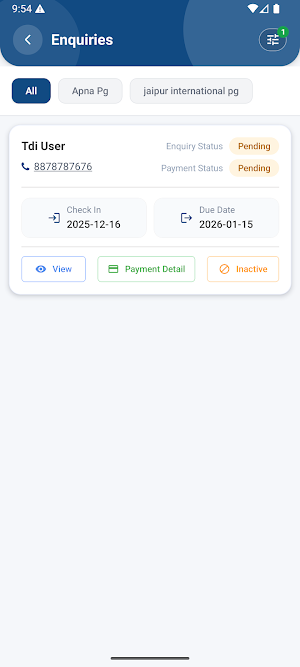TDI Rental Management App Screenshot 2