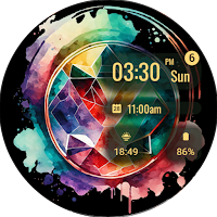 Abstract Paint Watch Face
