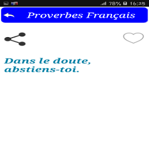 Proverbes Français Screenshot 3
