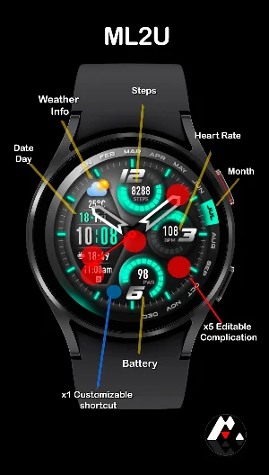ML2U 284 Watch Face Screenshot 1