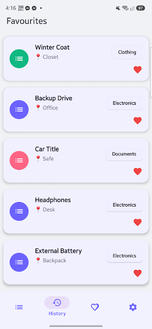 StuffTracker Screenshot 1