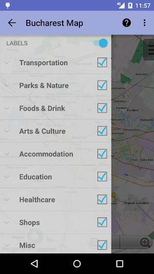 Bucharest Offline City Map Screenshot 1