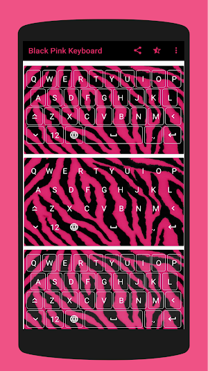 Black & Pink Keyboard Theme Screenshot 0