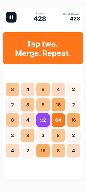 Pair Fall: Number Merge Screenshot 0