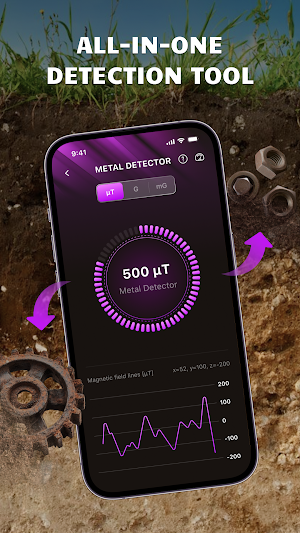 EMF Scanner - Metal Detector Screenshot 1