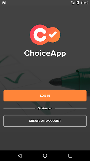 Choice app (ChoiceApp) Screenshot 1