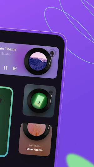 MD Vinyl - Music Widget Screenshot 1