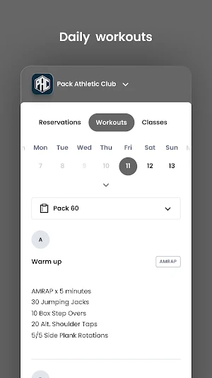 Pack Athletic Club Screenshot 3