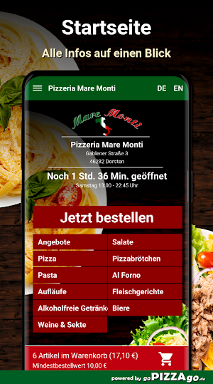 Pizzeria Mare Monti Dorsten Screenshot 1