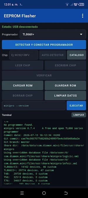 EEPROM Flasher Screenshot 0