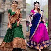 Lehenga and Half Saree Designs