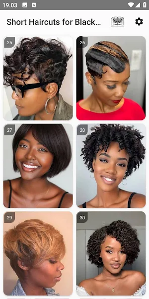 Short Haircuts for Black Women Screenshot 1