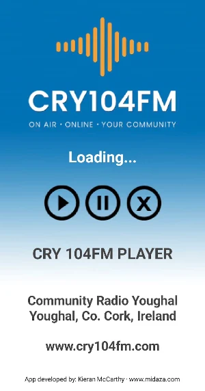CRY 104FM Radio Player Screenshot 1