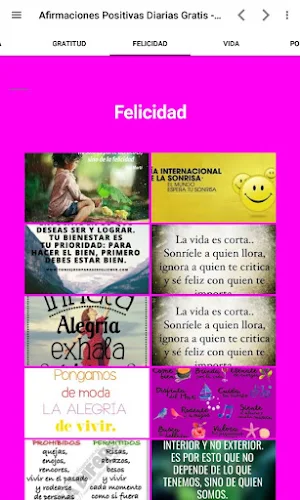 Afirmaciones Positivas Diarias Screenshot 3