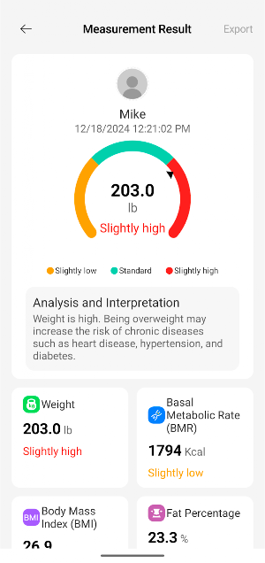 GOLO Wellness Scale Screenshot 2