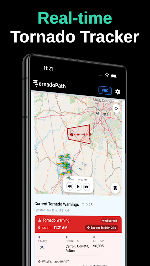Tornado Tracker by TornadoPath Screenshot 0