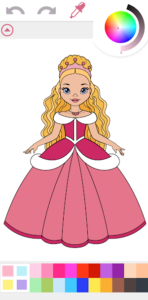Princess Coloring Book Game Screenshot 0