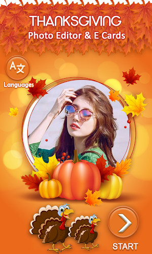 Thanksgiving Card Photo Editor Screenshot 0