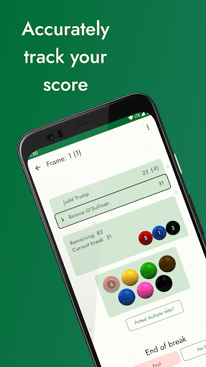 SnookerMate Snooker Scoreboard Screenshot 0