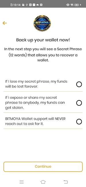 BitMoya: Digital Assets Wallet Screenshot 3
