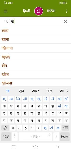 Odia To Hindi Dictionary Screenshot 3