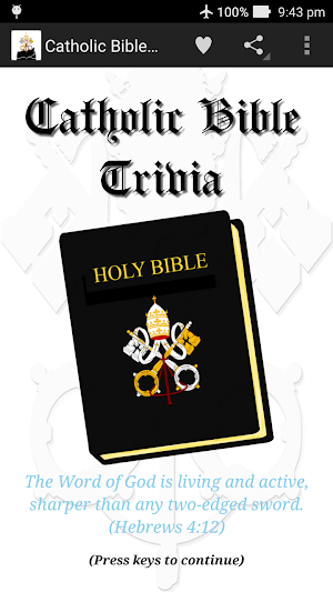 Catholic Bible Trivia Screenshot 0