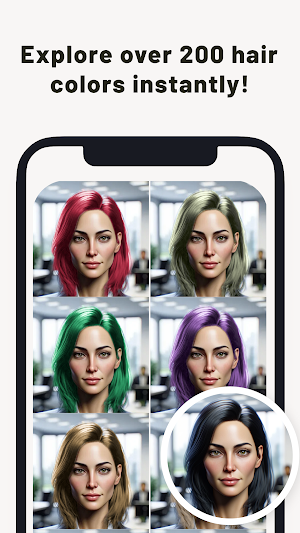 PerfectHairColor: Snap & Dye Screenshot 0