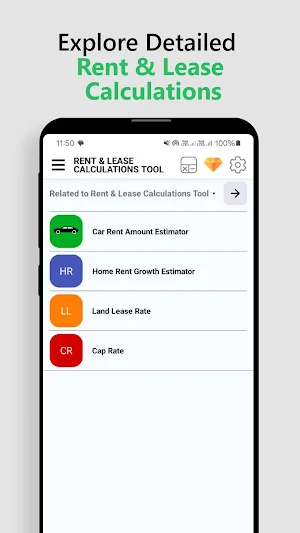 Rent & Lease Calculations Tool Screenshot 0