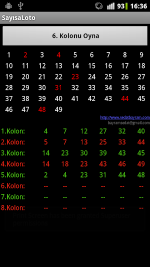 Sayısal Loto Screenshot 0