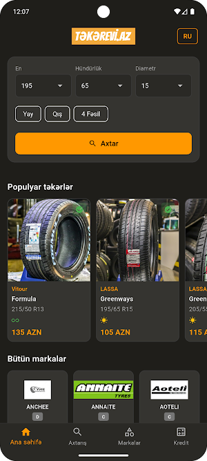 Təkərevi - Təkər satışı Screenshot 0