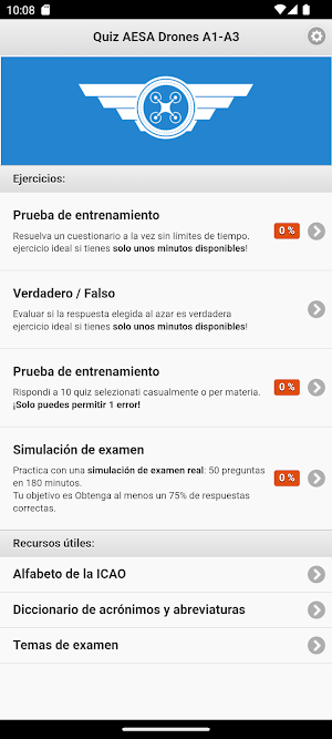 Quiz A1-A3 AESA Drones Screenshot 0