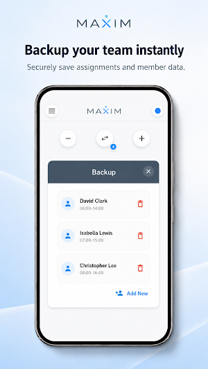 MAXIM: Team Shift Management Screenshot 3