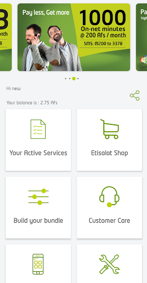 My Etisalat AFG Screenshot 0