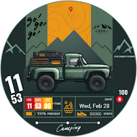Camping Watch Face Wear Os