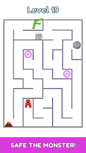 Maze Rescue: Save The Monster Screenshot 2
