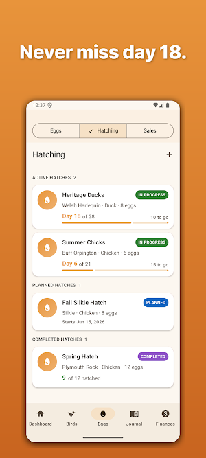 PoultryPal: Chicken & Egg Log Screenshot 1