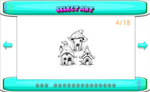 Mushroom House Coloring Game Screenshot 1