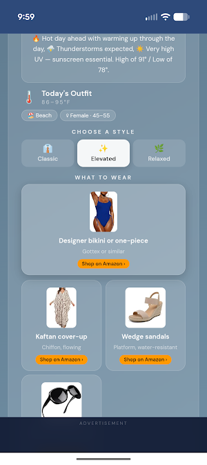 New Day Weather & Wardrobe Screenshot 2