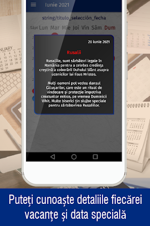 Calendar 2021 romanesc, sarbatori legale 2021 Screenshot 2