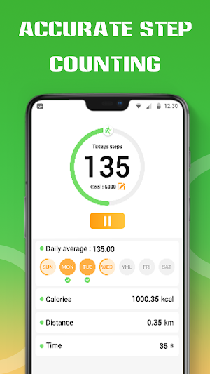 Steptracker - walking app Screenshot 3