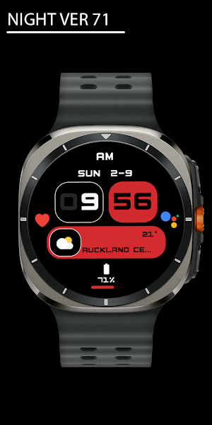 Night ver 71 - watch face Screenshot 0