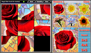 Magic Slide Puzzle Flowers1 Screenshot 0