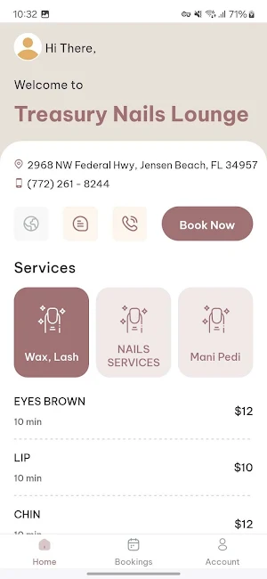Treasury Nails Lounge Screenshot 1