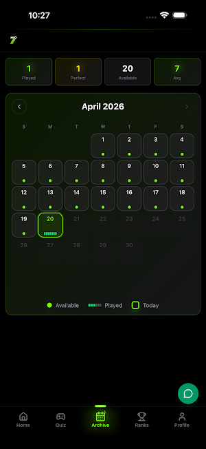7th Heaven Football Quiz Screenshot 0