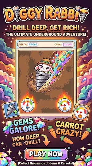 Diggy Rabbit! Screenshot 2