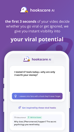 hookscore AI: Viral Hook Test Screenshot 0