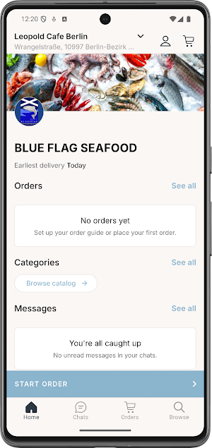 Blue Flag Seafoods Screenshot 1
