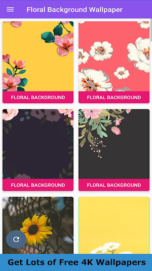 Floral Background Wallpaper Screenshot 0