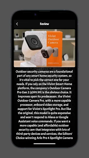 Vivint Smart Home Camera Guide Screenshot 1
