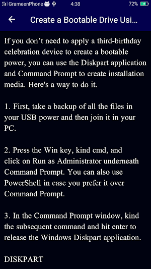 Create Bootable Drive Guide Screenshot 2